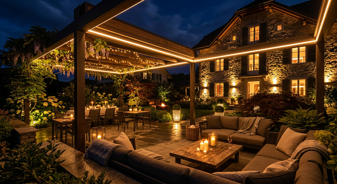 Pergola nuit
